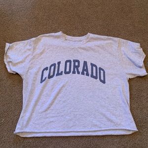 Brandy Melville Colorado cropped tee